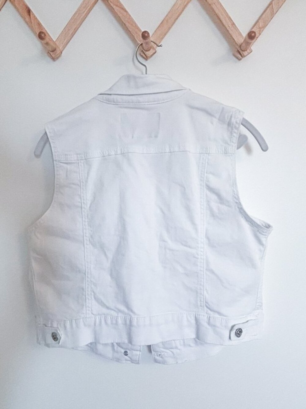 Guess White Denim Vest - Picture 4 of 5